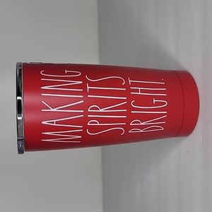 Rae Dunn Making Spirits Bright 17oz Stainless Steel Tumbler